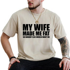 Men's Creative English Letter Print T-Shirt