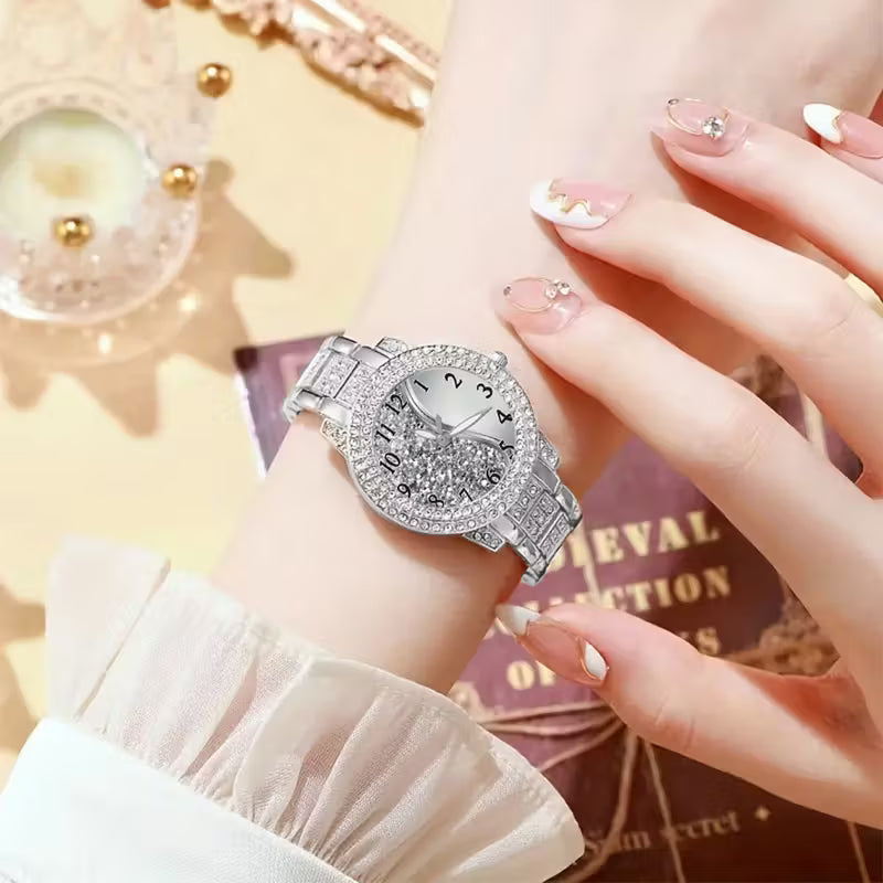 Luxuriöses Design, modische und stilvolle Quarzuhr mit Display