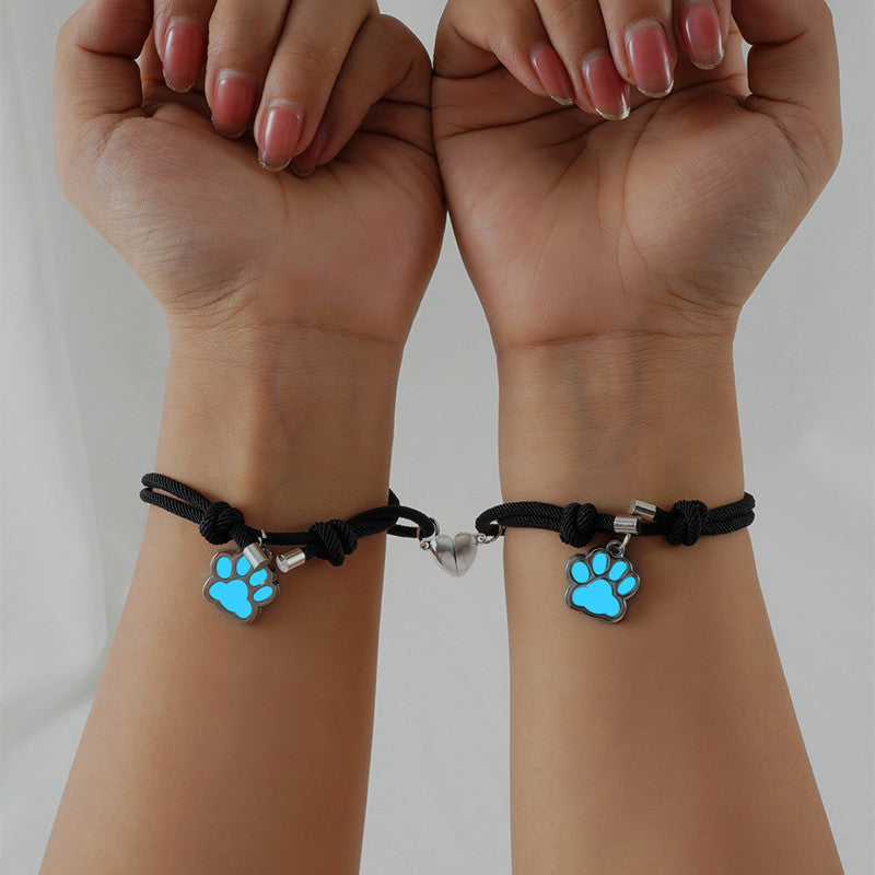 Luminous Dog Claw Pendant Love Magnetic Buckle Attracts