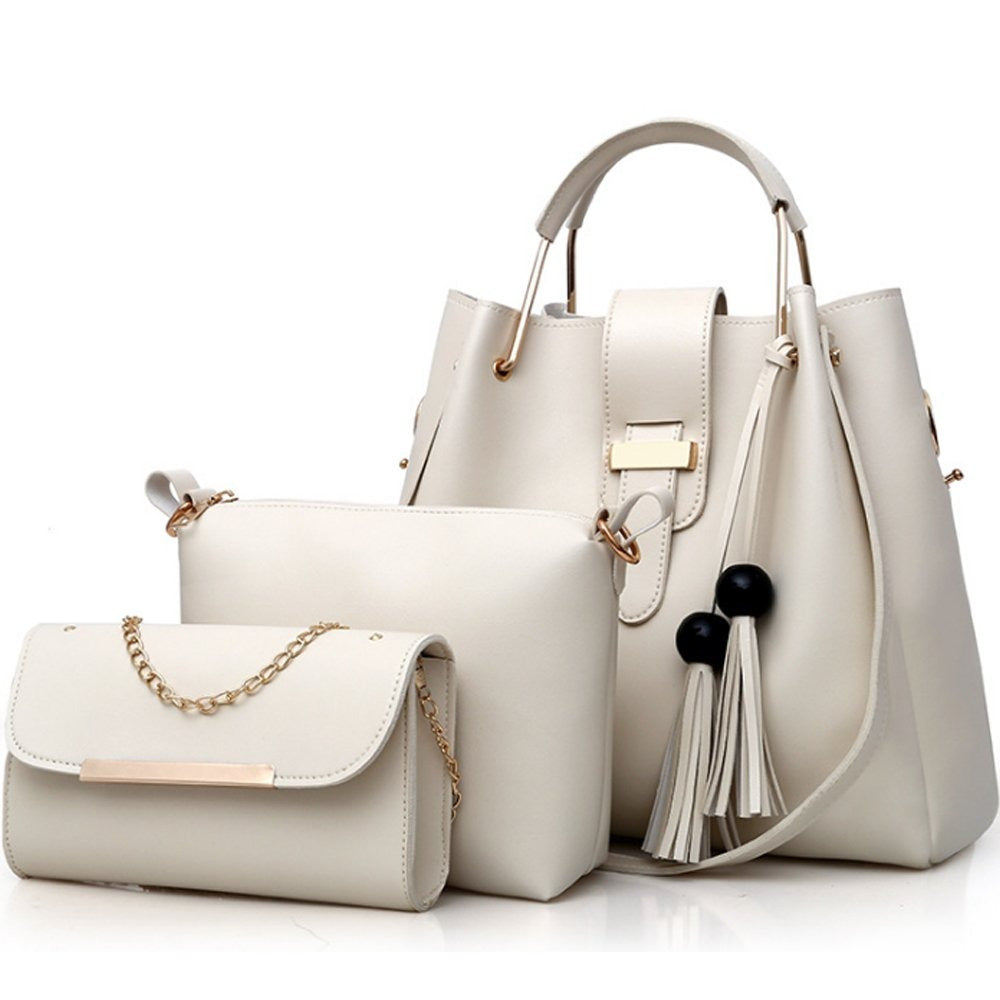 Sac à main et sac à main pour femme, lot de 3, sac à bandoulière, fourre-tout, pochette, sac à anse, sac à bandoulière