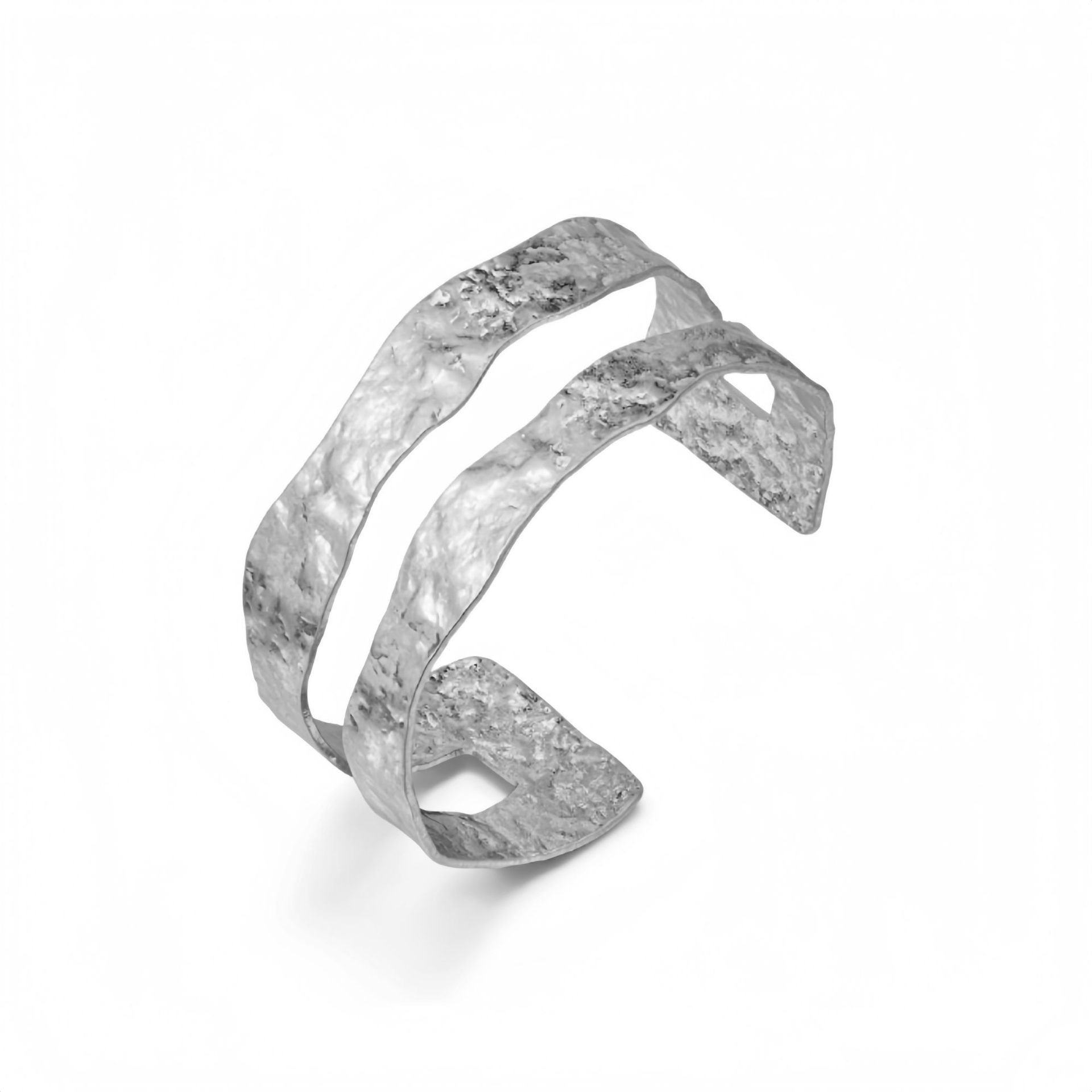 Beliebtes Armband, einfaches, halbkreisförmiges, hohles C-förmiges Armreif, trendiger Allrounder, eleganter Schmuck