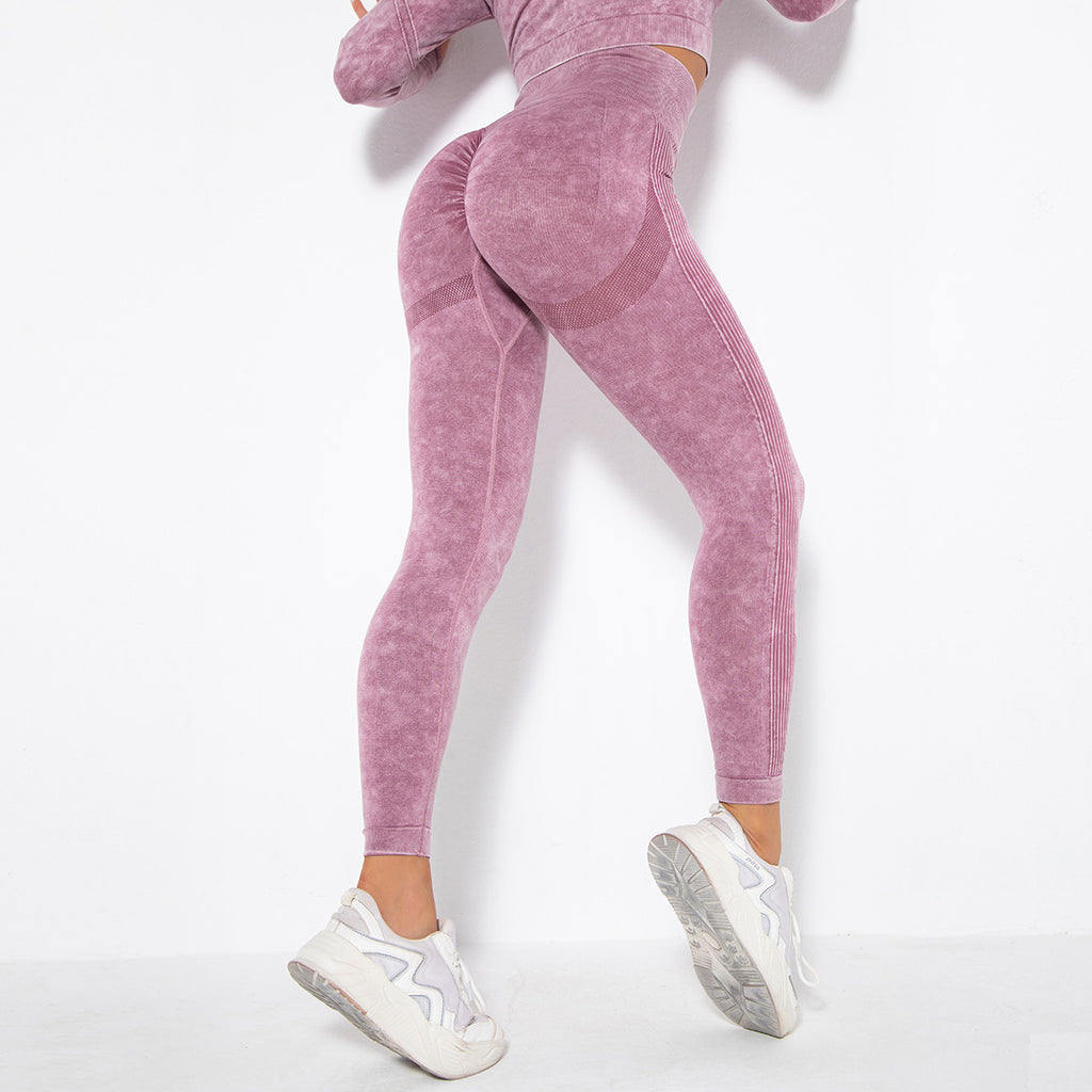 Pantalon de yoga à la mode coupe pêche, évacuant l'humidité
