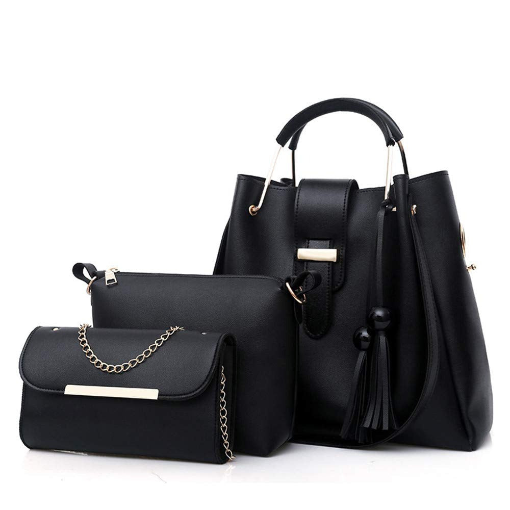 Sac à main et sac à main pour femme, lot de 3, sac à bandoulière, fourre-tout, pochette, sac à anse, sac à bandoulière