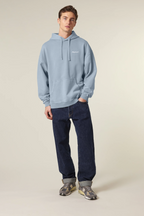 White Label Stick Oversize Garment-Dyed-Hoodie