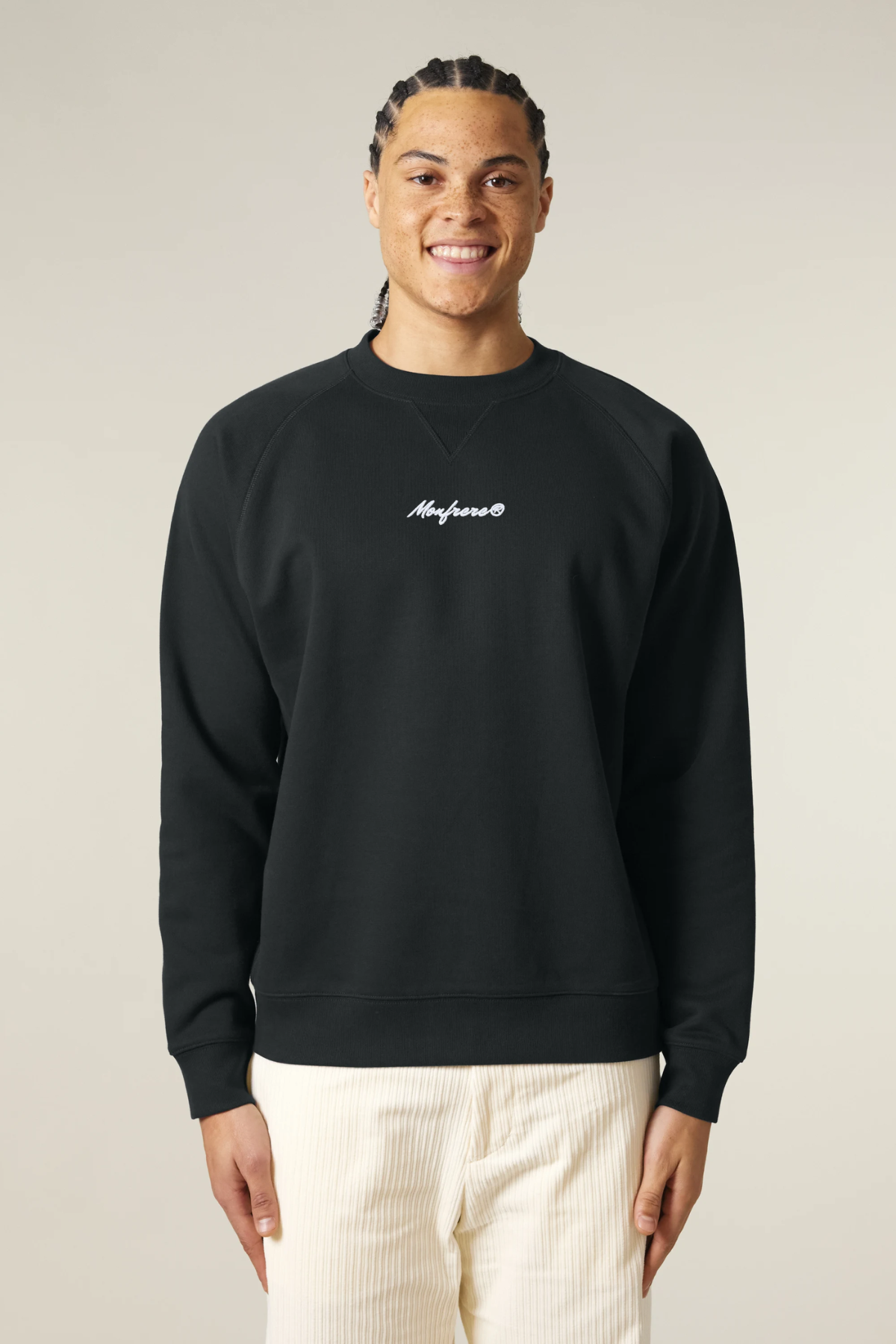 White Label Stick Unisex-Relaxed-Raglan-Sweatshirt