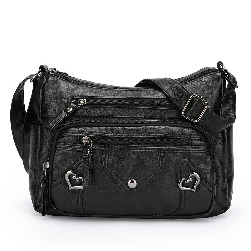 Sac à bandoulière polyvalent de haute qualité au design spacieux et multicouche