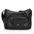 Vielseitige High-End-Umhängetasche mit geräumigem mehrschichtigem Design