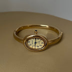 Damen Oval Armbanduhr - Römische Ziffern, Elegantes Design