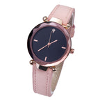 Modische Paare Wassertropfen-geschliffene Diamant-mattierte Lederarmband Quarz Rhombus Uhr für Damen