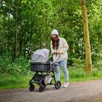 Bebeconfort Luvia Trio, Kinderwagen 3 in 1, 0–4 Jahre (0–22 kg), Baby Kinderwagen, Babyschale, Kinderwagenaufsatz, Smartes Faltsystem, Verstellbarer Schieber, Stoßdämpfung auf Rädern, Mineral Graphite