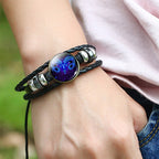 12 Sternzeichen Armband Leuchtendes geflochtenes Design Armband für Männer Frauen Kinder