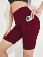 Women's Plus Size Yoga Sports Side Phone Pocket Leggings