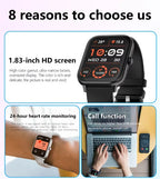Smartwatch Herren Damen 1.83 Zoll BT Herzfrequenz Fitness Tracker