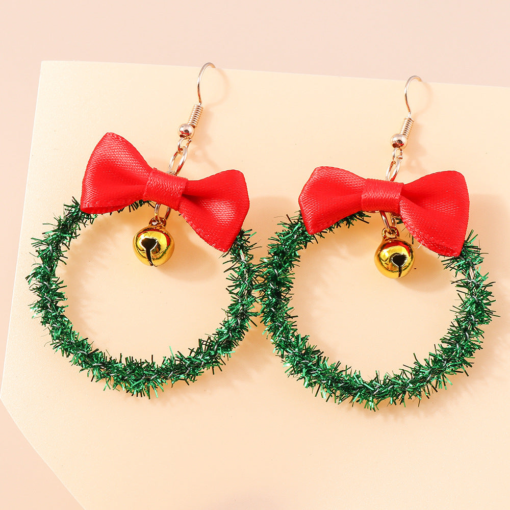 Nouvelles boucles d'oreilles sapin de Noël Boucles d'oreilles en feutre