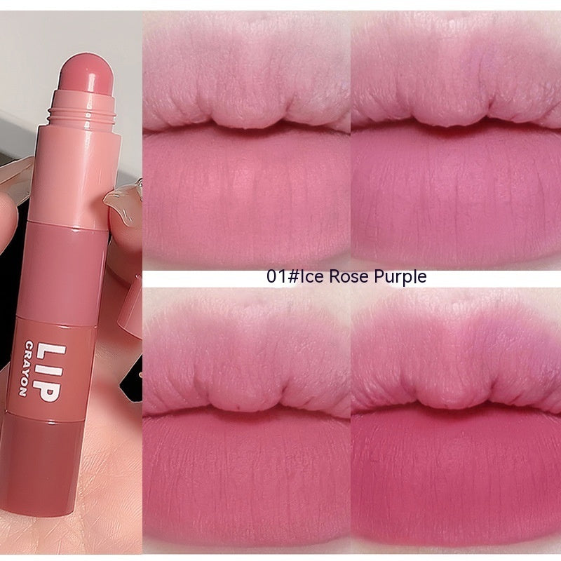 Crayon Lippenstift Lip Gloss Matt Samt Mehrfarbig