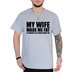 Men's Creative English Letter Print T-Shirt