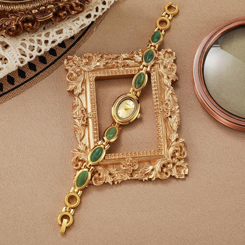 Bracelet en pierre naturelle Aventurine verte & Œil de tigre - Femme