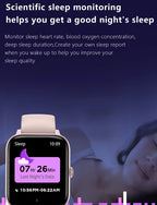 Smartwatch Herren Damen 1.83 Zoll BT Herzfrequenz Fitness Tracker