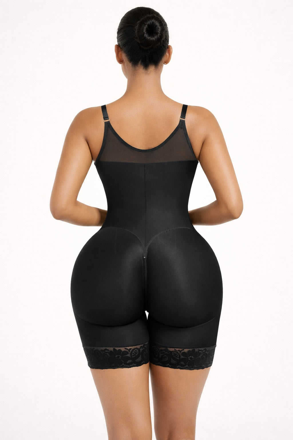 Fajas Colombianas Formende Postpartum-Shapewear für Damen, Bauchkontrolle, Po-Lifter, Body Shaper mit Reißverschluss-Schritt