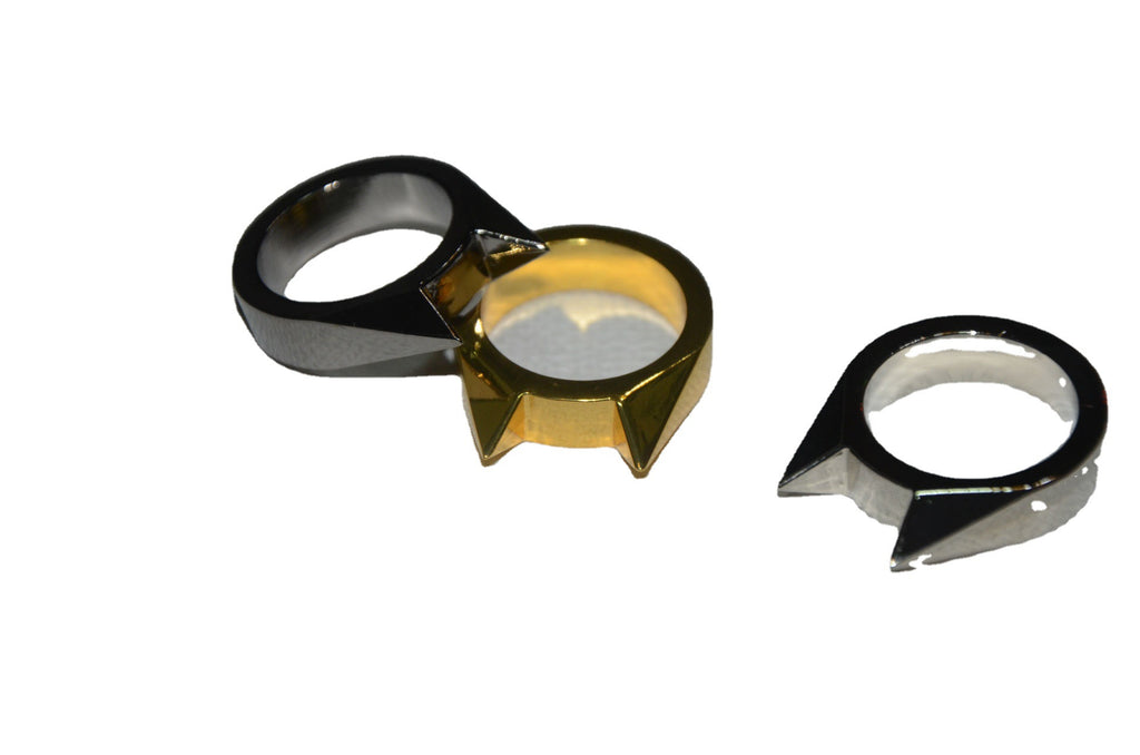 Selbstverteidigung Katzenohr Einzelfingerring Fensterbrecher für Damen und Herren, Outdoor Sicherheitstool