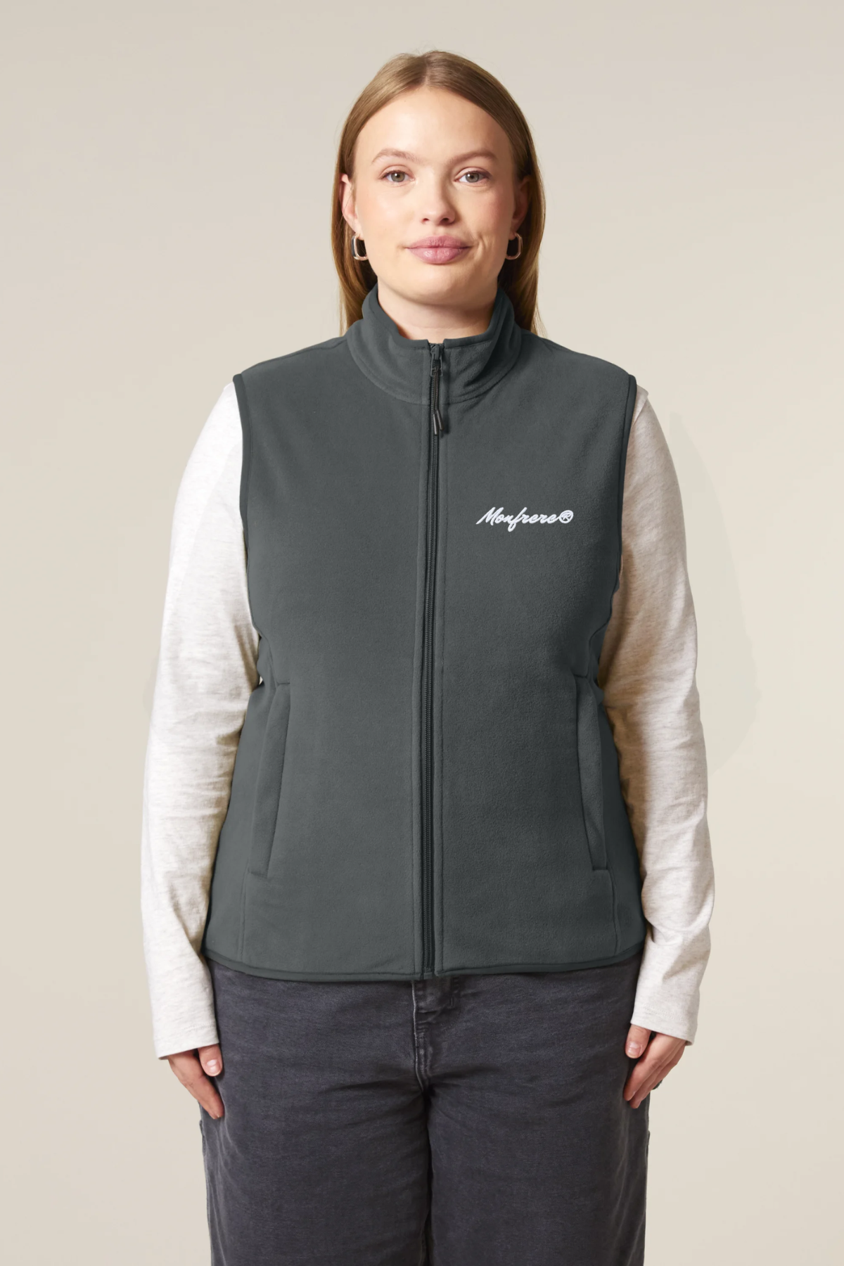 White Label Stick Damen ärmellose Fleece-Jacke