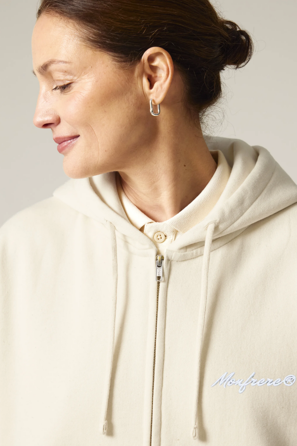 White Label Stick Damen-Reißverschluss-Kapuzenpullover-Sweatshirt