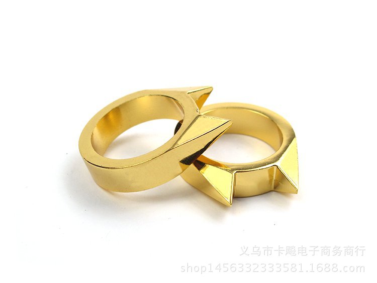 Self-defense Cat Ear Single Finger Ring Window Breaker for Women and Men, Outdoor Safety Tool