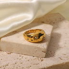 Hexagramm Zirkonring