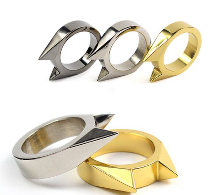 Self-defense Cat Ear Single Finger Ring Window Breaker for Women and Men, Outdoor Safety Tool