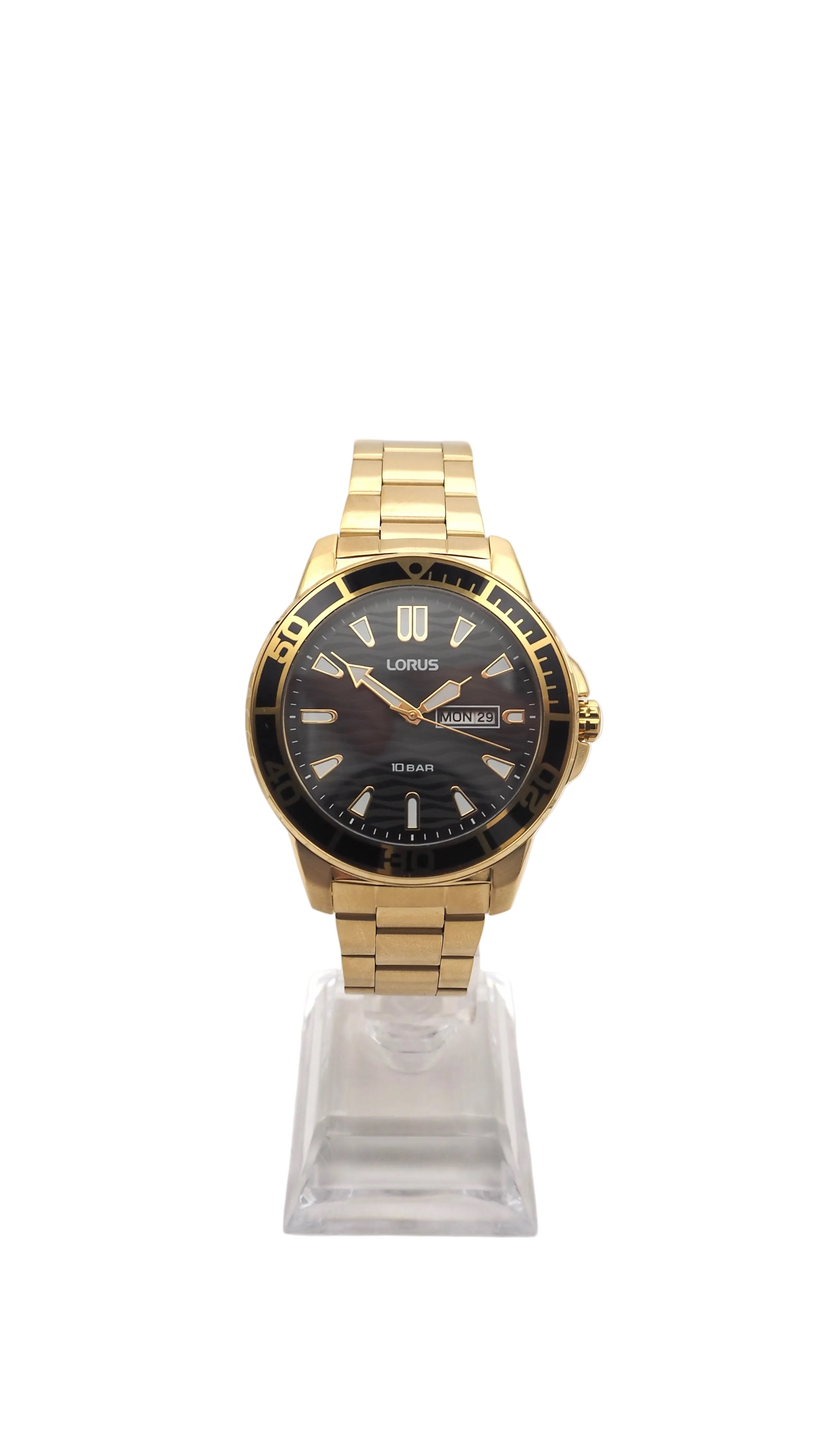 Lorus RH362AX9 Herrenuhr Edelstahl Gold Neu OVP