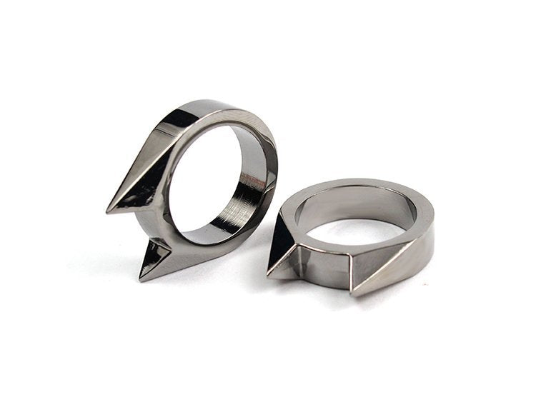 Self-defense Cat Ear Single Finger Ring Window Breaker for Women and Men, Outdoor Safety Tool