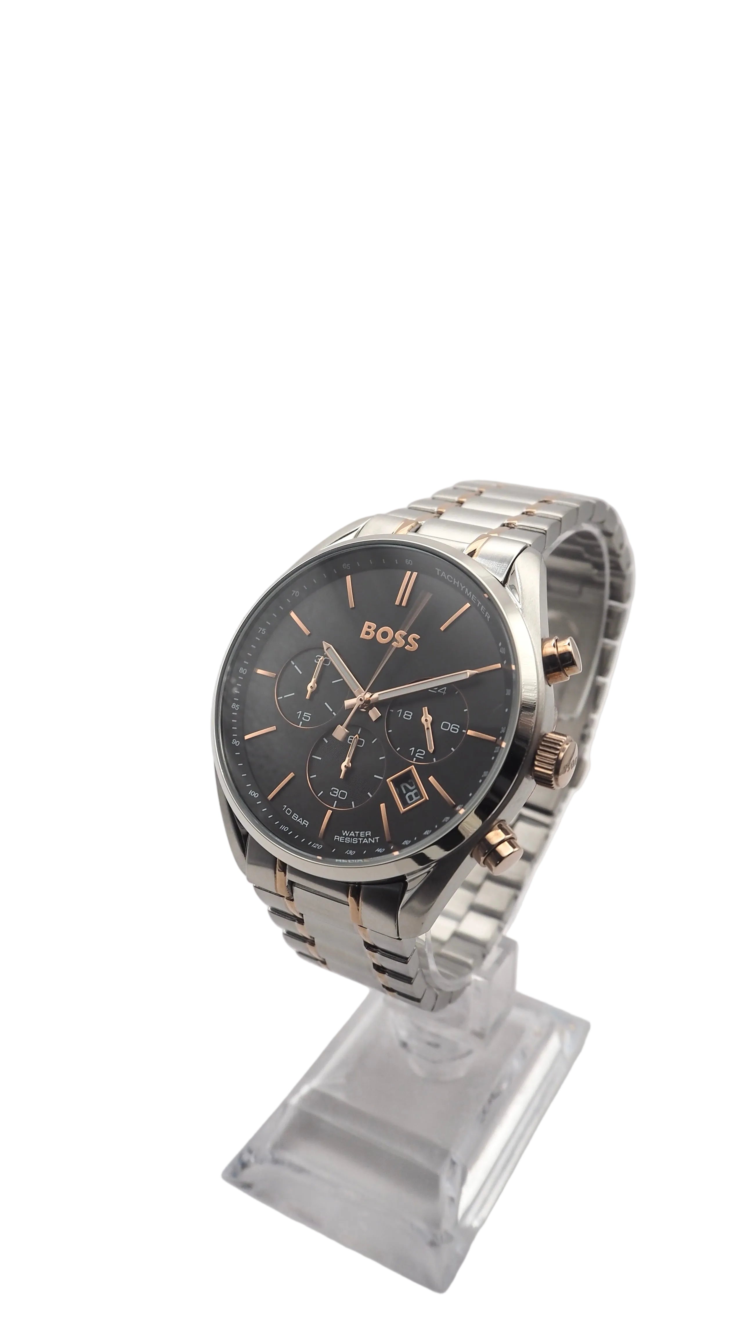 Boss Champion Chronograph 1513819 Herrenuhr Edelstahl Silber Neu OVP