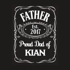 PAPA T-Shirt JACK DANIELS STYLE personalisiert