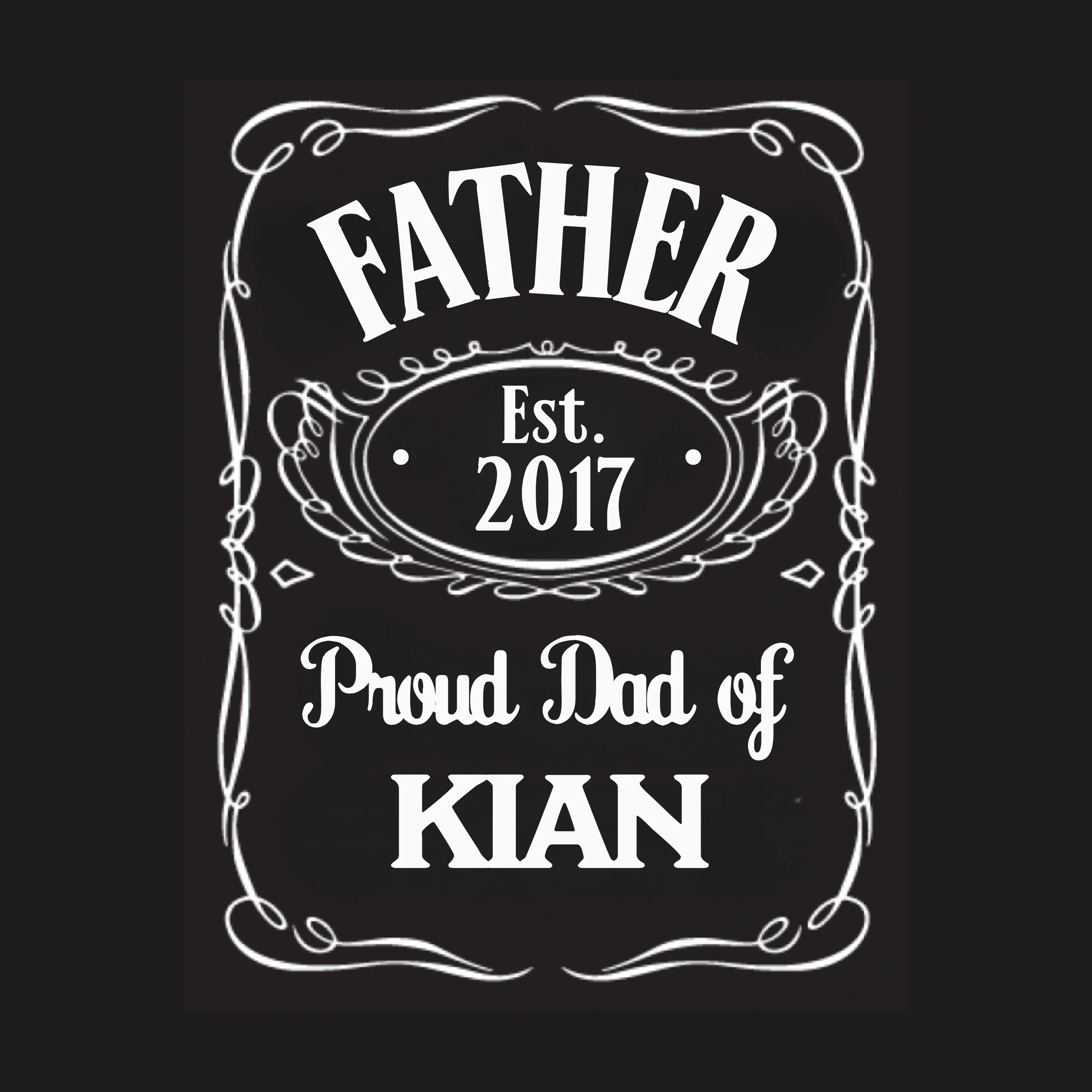 PAPA T-Shirt JACK DANIELS STYLE personalisiert