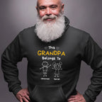 PAPA Hoodie THIS DAD BELONGS TO personalisiert