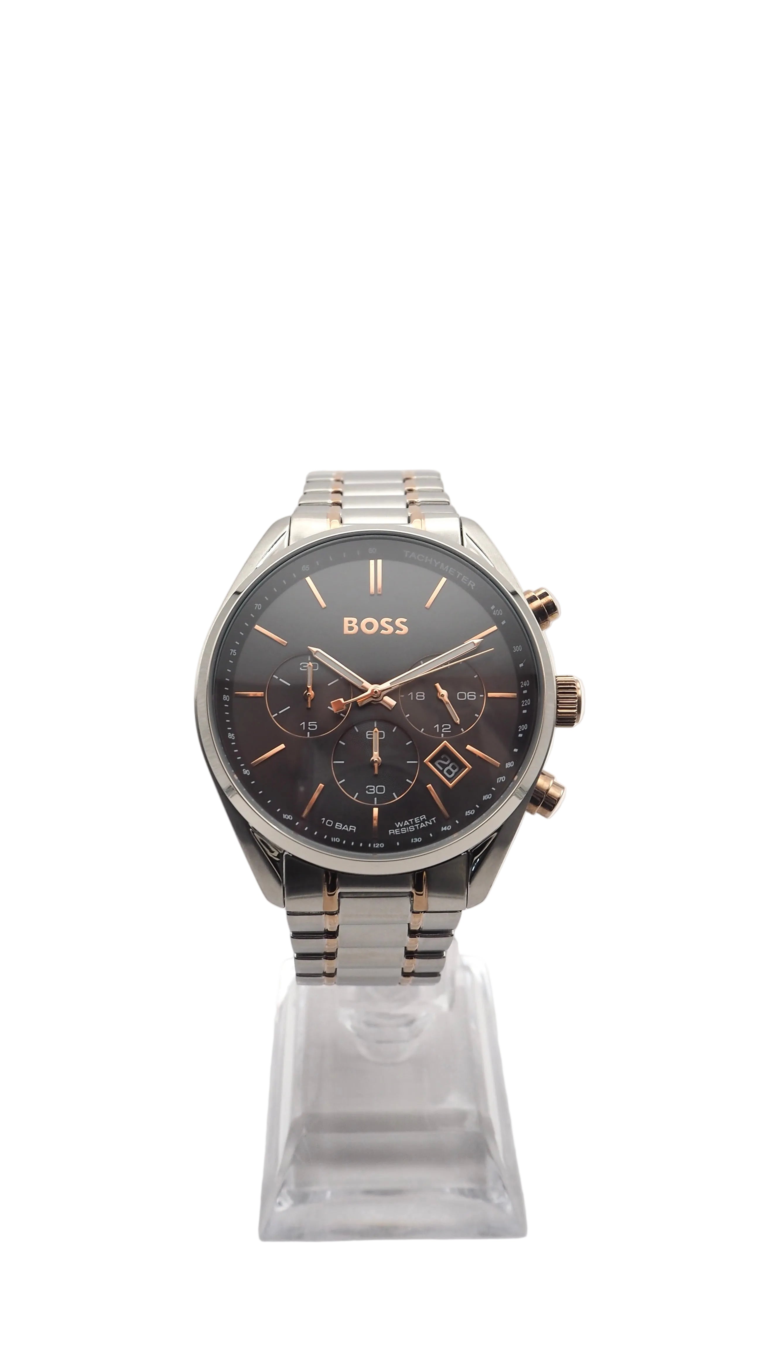 Boss Champion Chronograph 1513819 Herrenuhr Edelstahl Silber Neu OVP