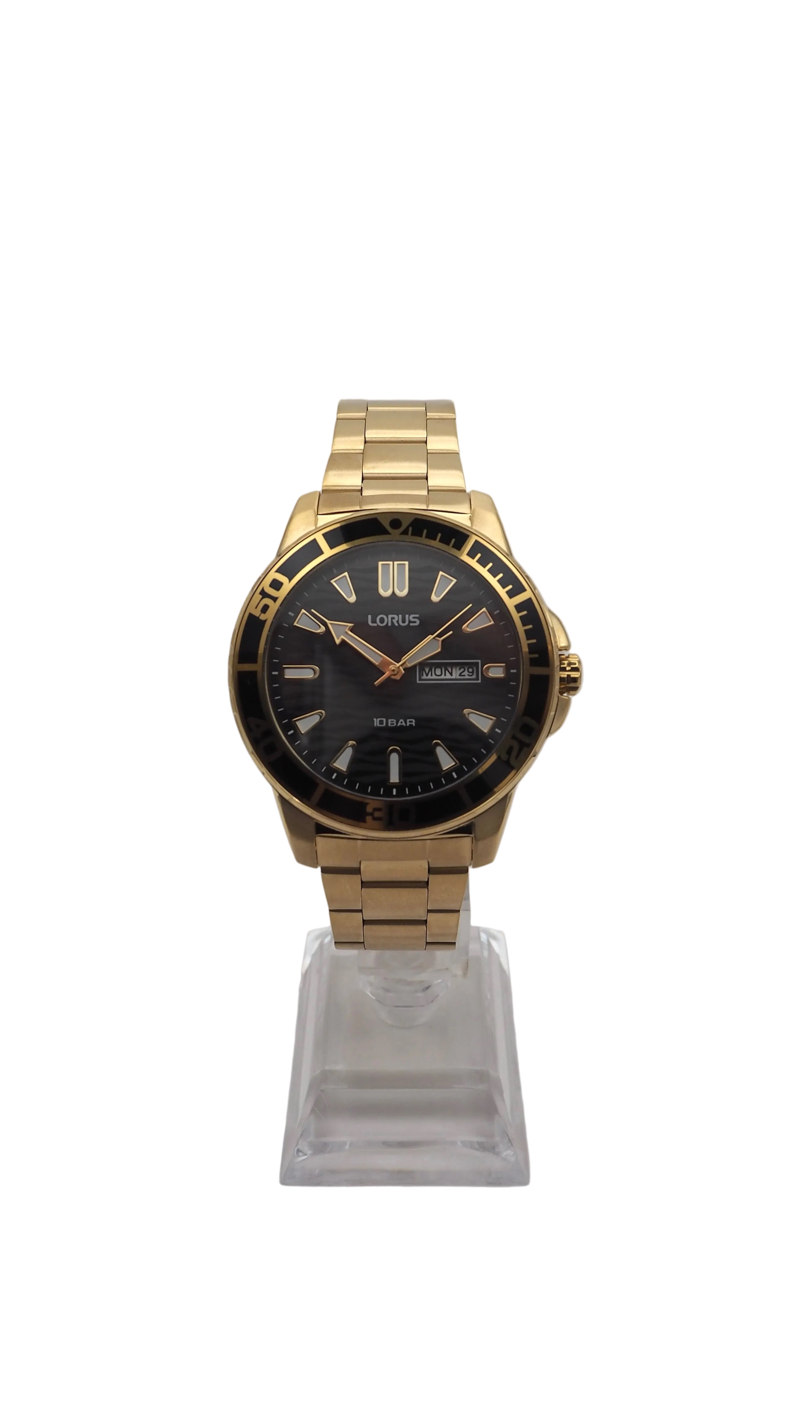 Lorus RH362AX9 Herrenuhr Edelstahl Gold Neu OVP