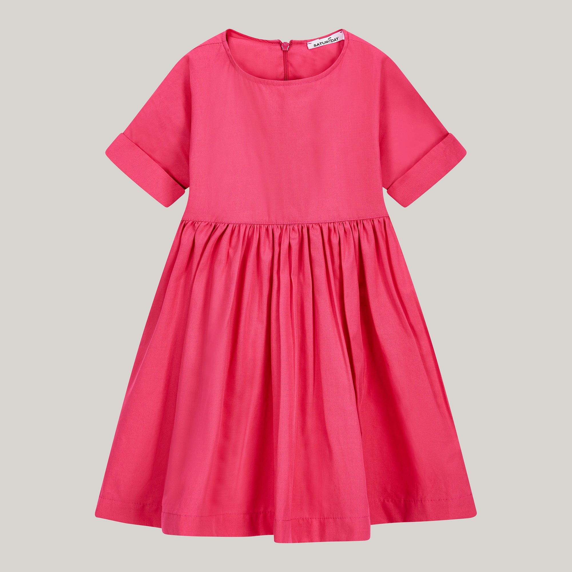 Oversize Kleid in Pink aus Baumwolle