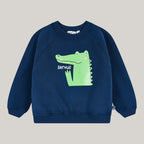Sweatshirt Krokodil 100% Baumwolle soft touch
