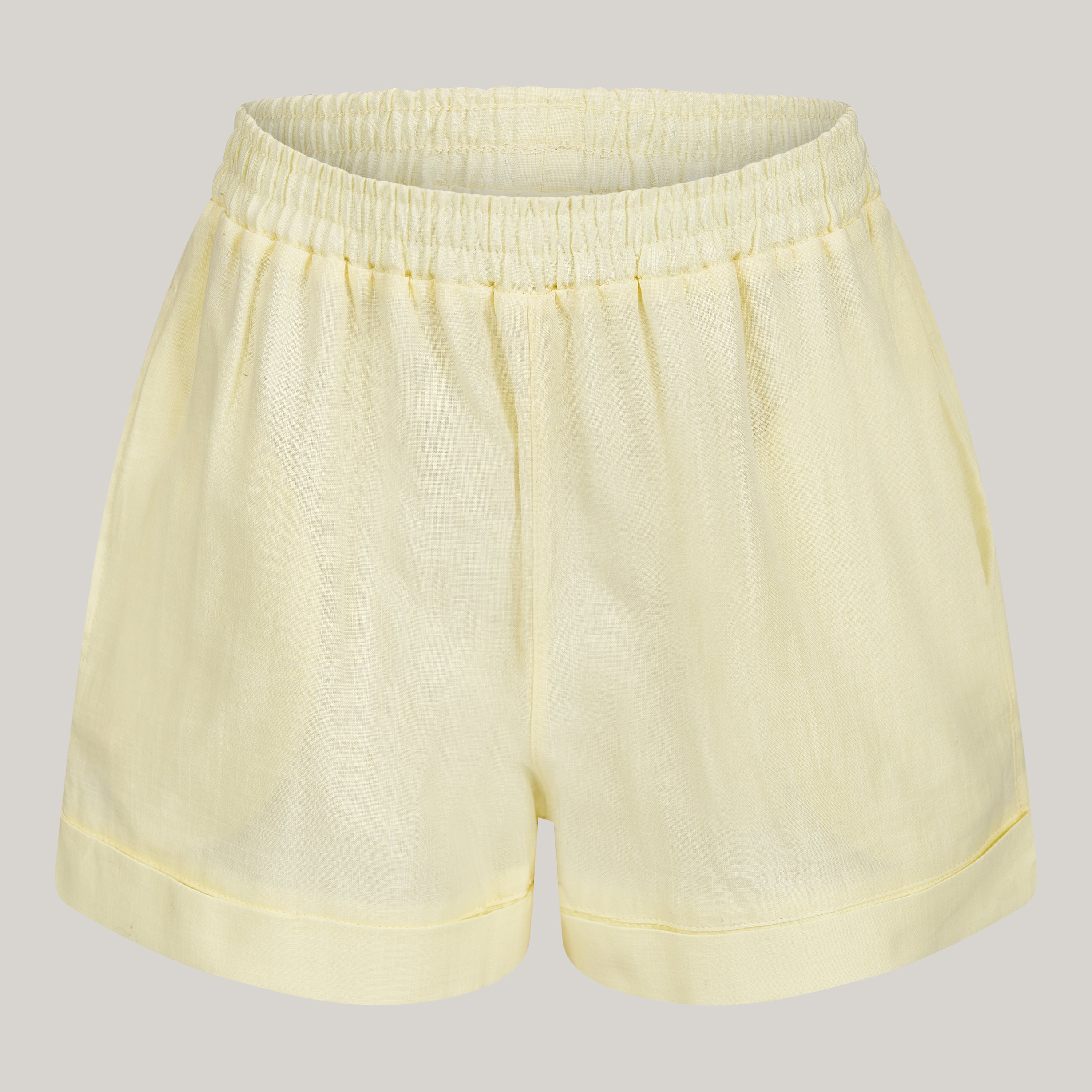 Twin Set aus Baumwolle in gelb: Shorts + Hemd