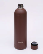 Isolierte Edelstahl Trinkflasche – Braun