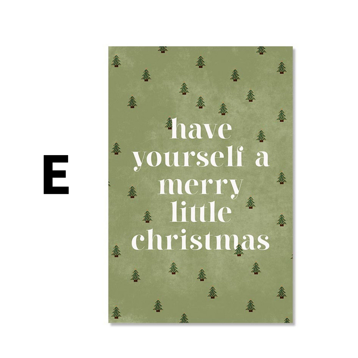 Poster Weihnachtesbaum mit Geschenken als Deko Print ohne Rahmen