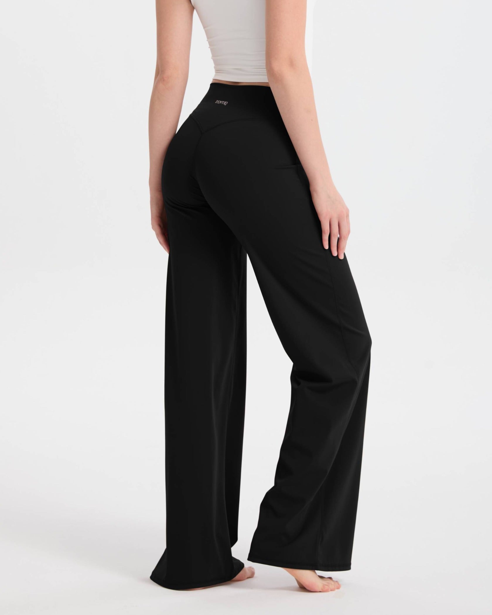 Wide-Leg Hose High Waist relaxed fit – Schwarz