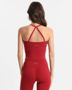 Sport Top leicht atmungsaktiv mit herausnehmbaren Pads – Rot