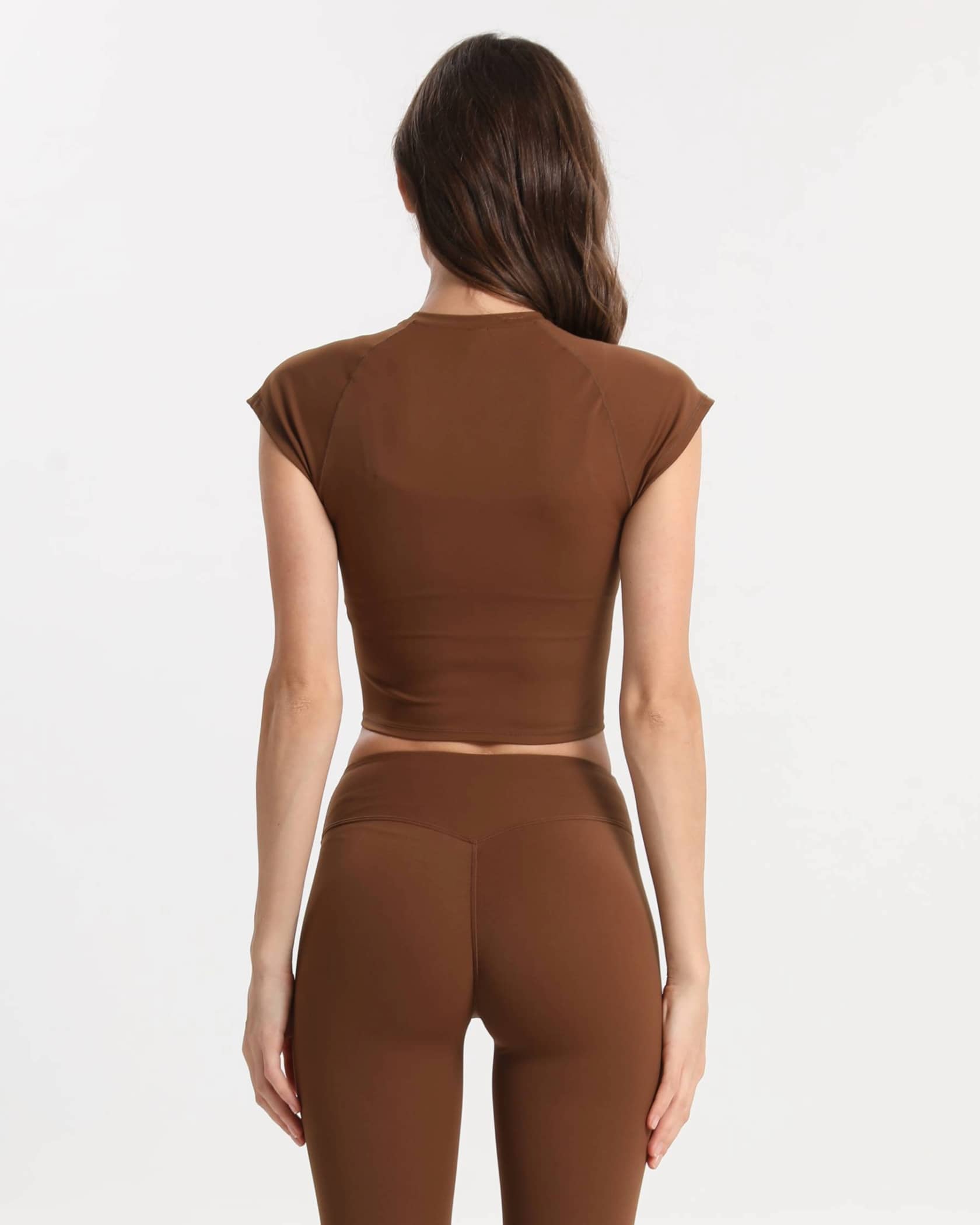 Sport Top weich figurbetont – Braun