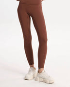 Leggings High Waist soft figurbetont – Braun