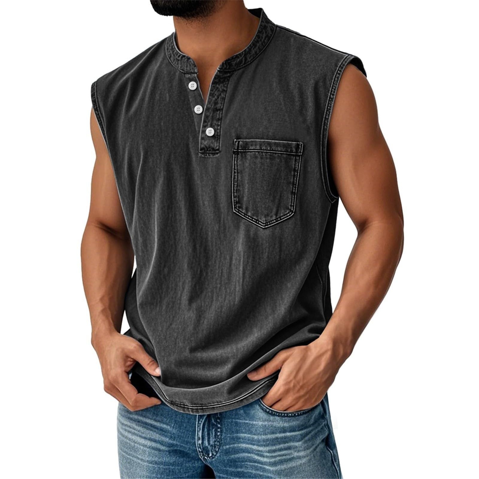 Youth Men's Casual Sleeveless T-Shirt