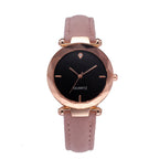 Modische Paare Wassertropfen-geschliffene Diamant-mattierte Lederarmband Quarz Rhombus Uhr für Damen