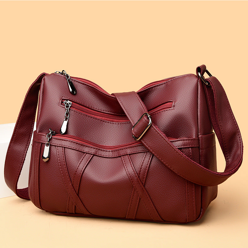Nouveau Sac à bandoulière polyvalent multicouche grande capacité