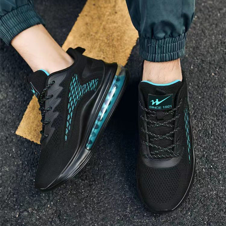 Chaussures à enfiler en maille pour hommes, baskets de sport avec coussin d'air, rehaussantes, mode, décontractées